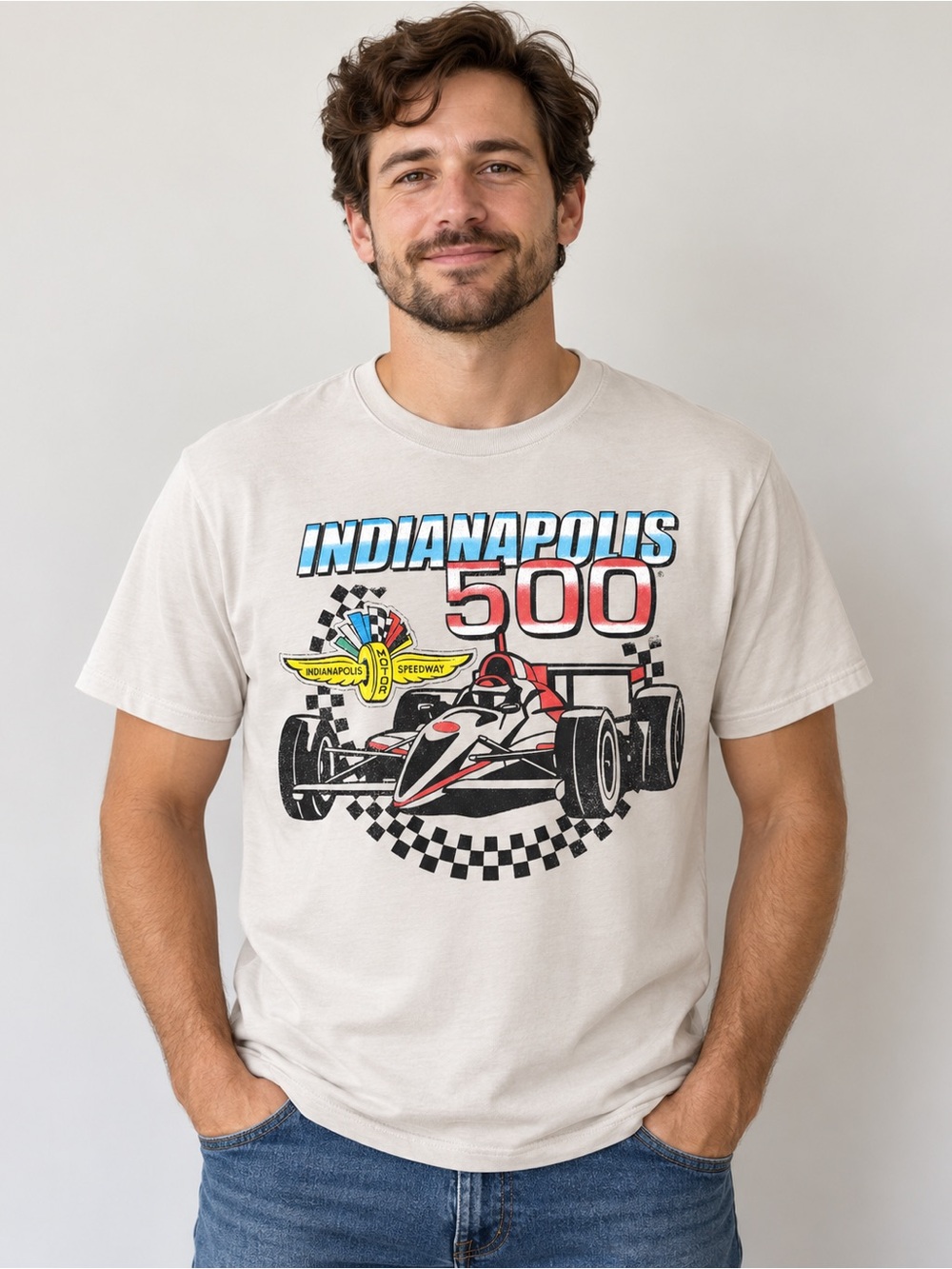 Indianapolis 500 Racing Graphic T-Shirt XL Official Speedway Tee